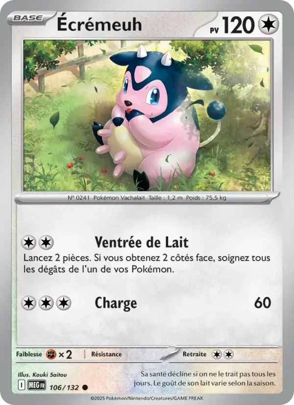 Carte Pokémon Écrémeuh #106 — Méga-Évolution