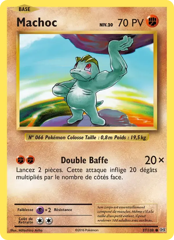 Carte Pokémon Machoc #57 — Évolutions XY