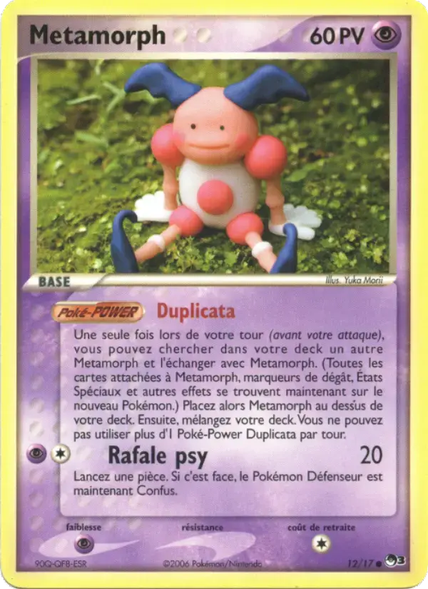 Carte Pokémon Metamorph #12 — POP 3