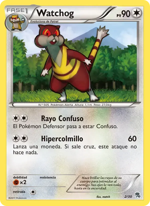 Carte Pokémon Watchog #2 — Kit du Dresseur NB (Zoroark)