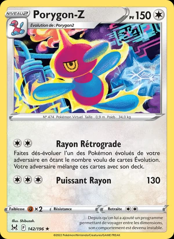 Carte Pokémon Porygon-Z #142 — Origine Perdue