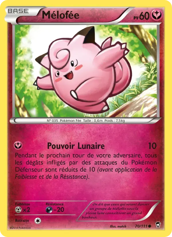 Carte Pokémon Mélofée #70 — Poings Furieux