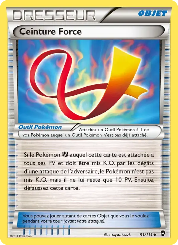 Carte Pokémon Ceinture Force #91 — Poings Furieux