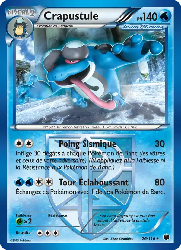 Carte Pokémon Crapustule #26 — Glaciation Plasma