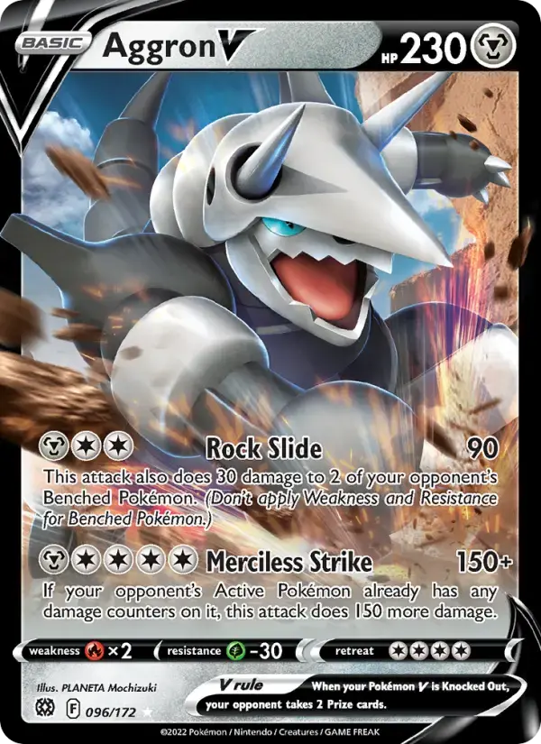 Aggron V #096 — Brilliant Stars