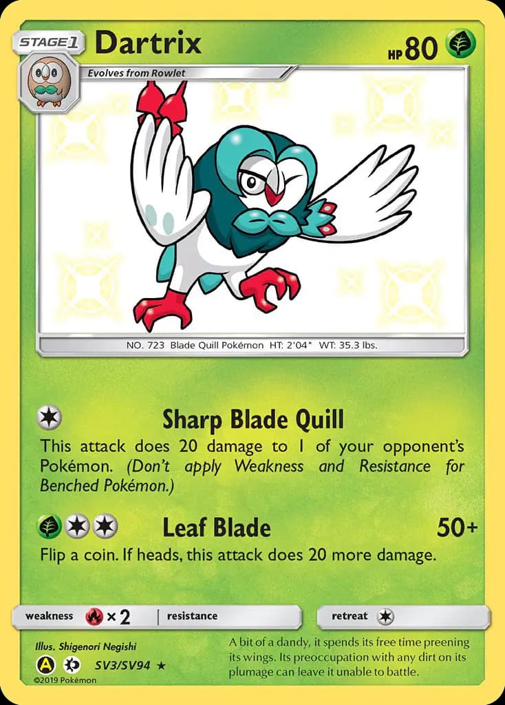 Dartrix #SV3 — Hidden Fates
