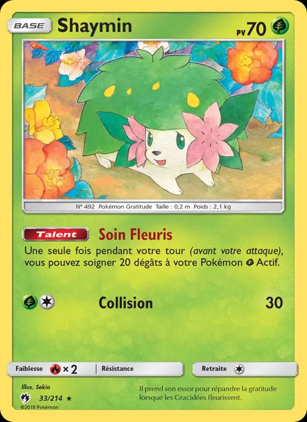 Carte Pokémon Shaymin #33 — Tonnerre Perdu