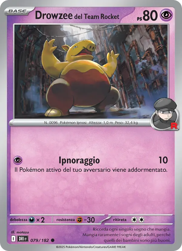 Carte Pokémon Soporifik de la Team Rocket #079 — Rivalités Destinées