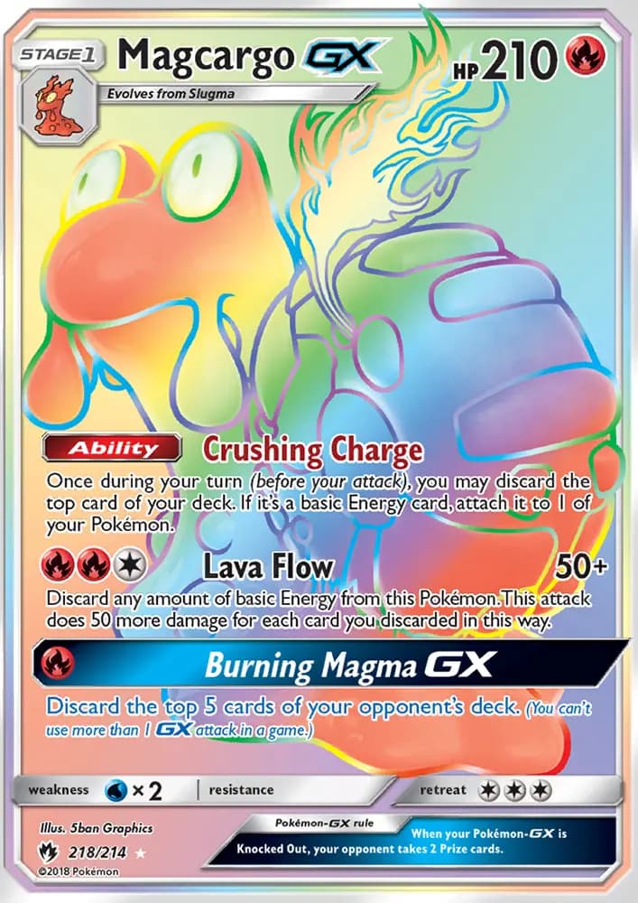 Magcargo GX #218 — Lost Thunder