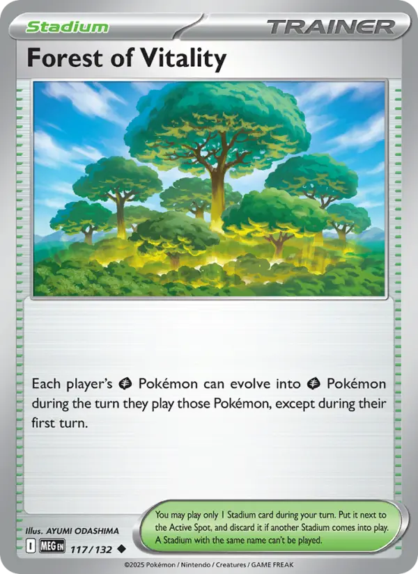 Carte Pokémon Forêt de Vitalité #117 — Méga-Évolution