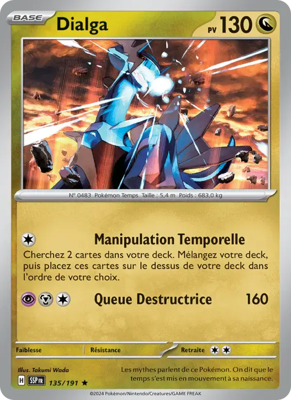 Carte Pokémon Dialga #135 — Étincelles Déferlantes