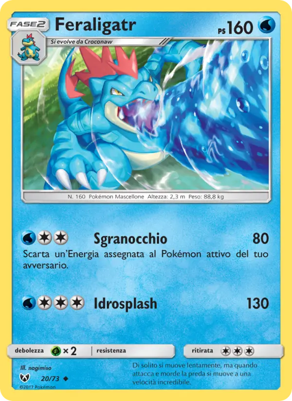Carte Pokémon Aligatueur #20 — Légendes Brillantes