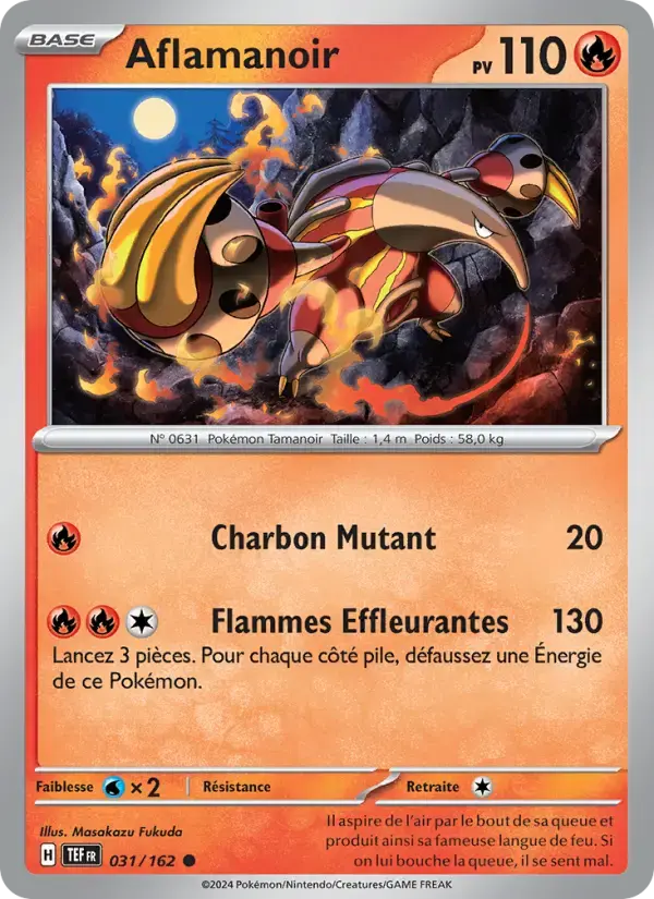 Carte Pokémon Aflamanoir #031 — Forces Temporelles