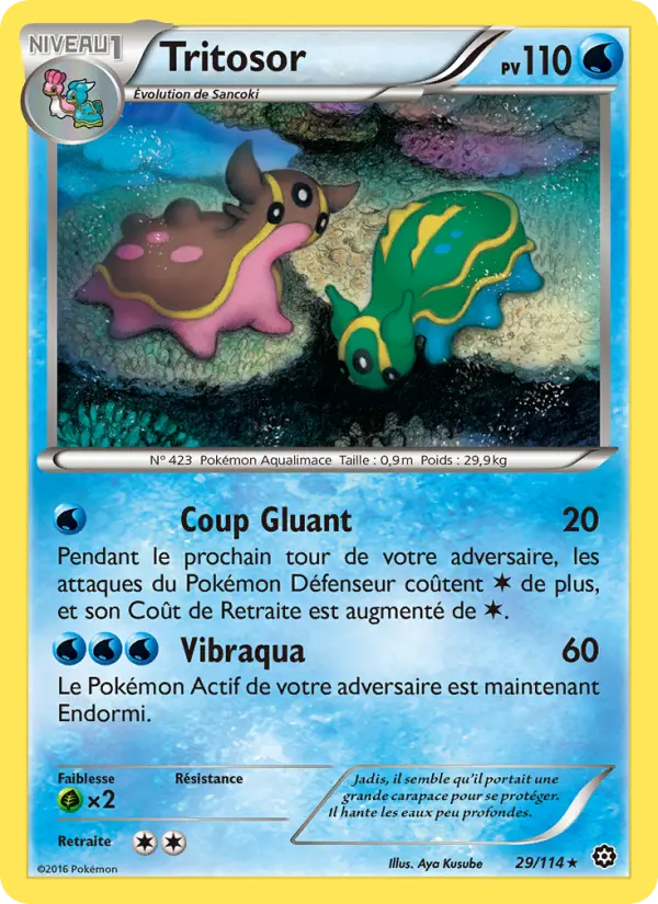 Carte Pokémon Tritosor #29 — Offensive Vapeur