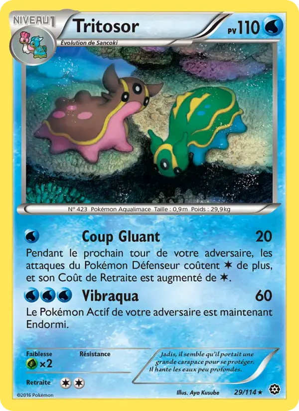 Carte Pokémon Tritosor #29 — Offensive Vapeur