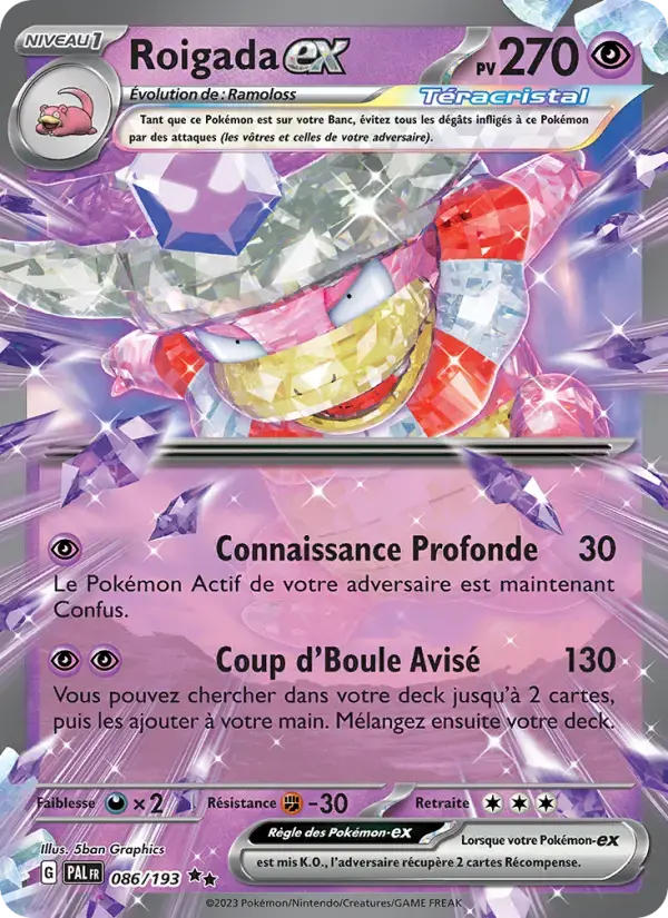 Carte Pokémon Roigada-ex #086 — Évolutions à Paldea
