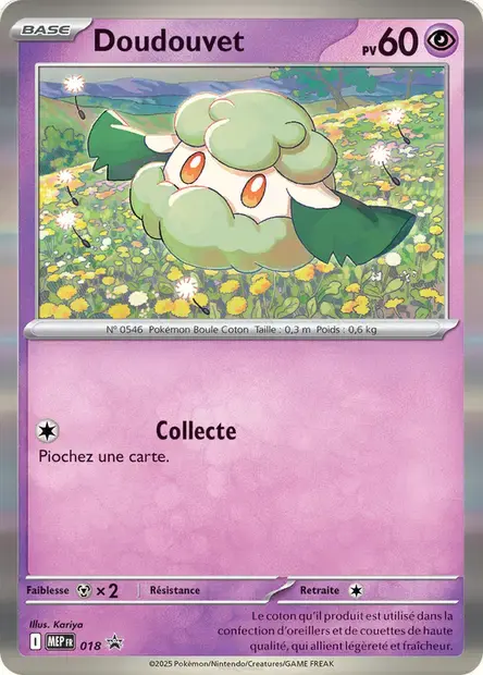 Carte Pokémon Cottonee #018 — Promos Méga-Évolution