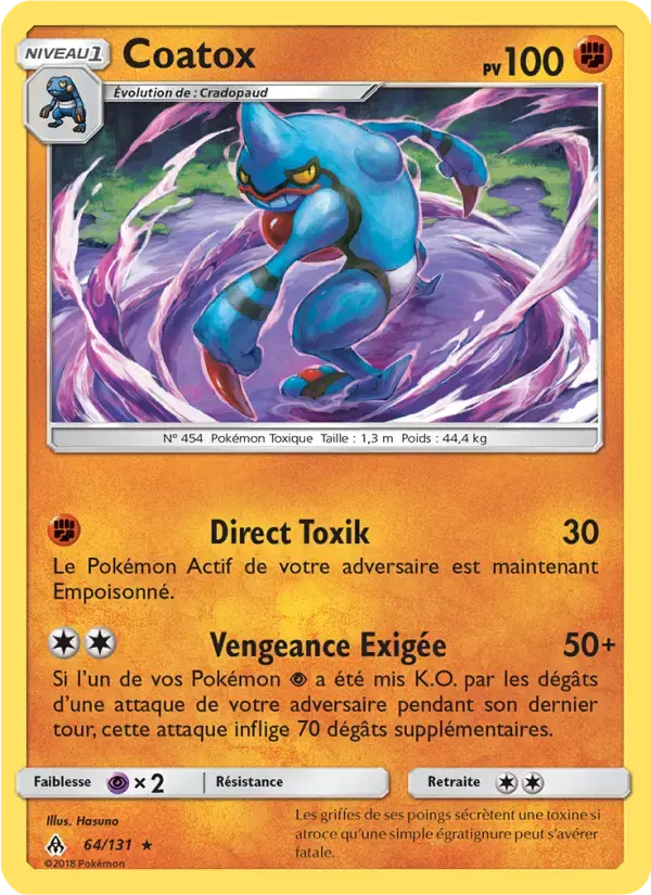 Carte Pokémon Coatox #64 — Lumière Interdite