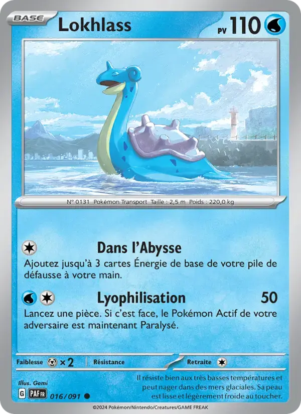 Carte Pokémon Lokhlass #016 — Destinées de Paldea