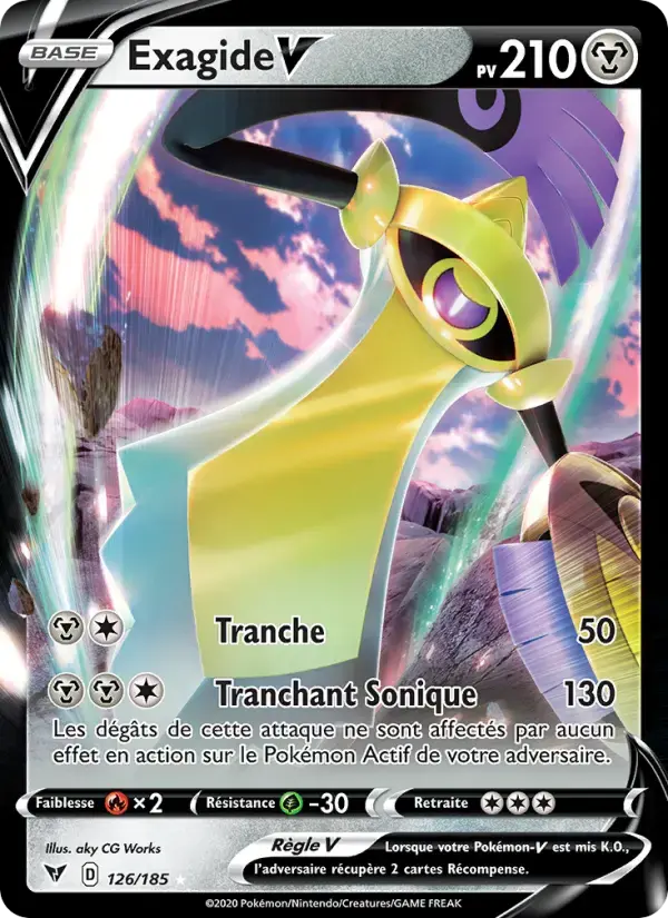 Carte Pokémon Exagide V #126 — Voltage Éclatant