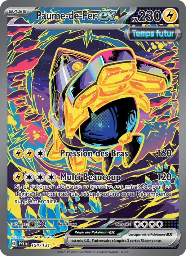 Carte Pokémon Paume-de-Fer-ex #154 — Évolutions Prismatiques