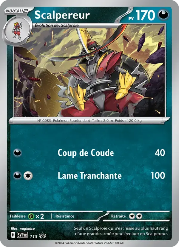 Carte Pokémon Scalpereur #113 — Promos Écarlate et Violet