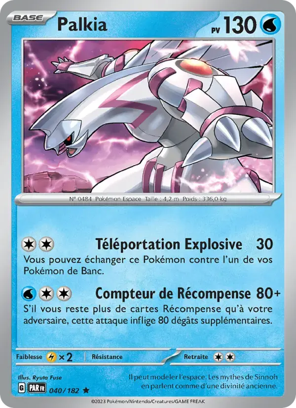 Carte Pokémon Palkia #040 — Faille Paradoxe