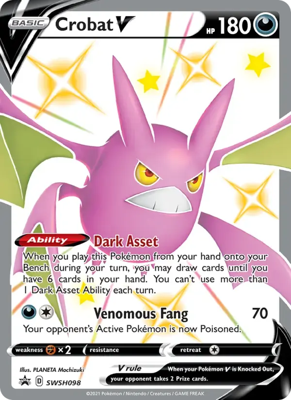 Crobat V #SWSH098 — Sword & Shield Promos