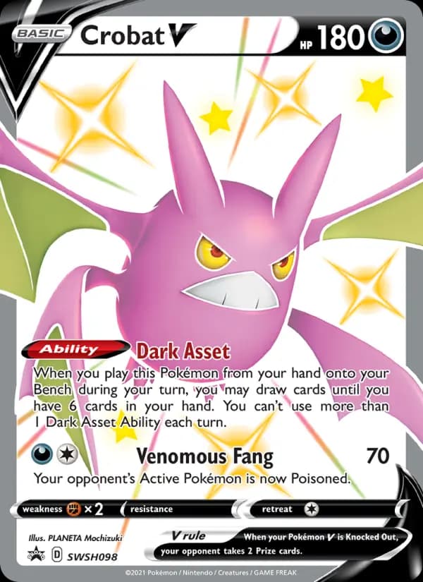 Crobat V #SWSH098 — Sword & Shield Promos