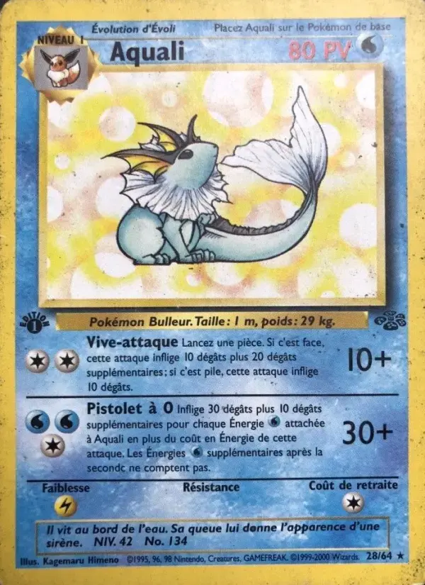 Carte Pokémon Aquali #28 — Jungle
