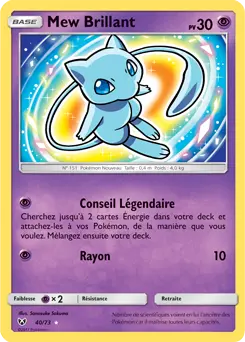 Carte Pokémon Mew Brillant #40 — Légendes Brillantes