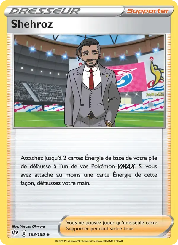 Carte Pokémon Shehroz #168 — Ténèbres Embrasées