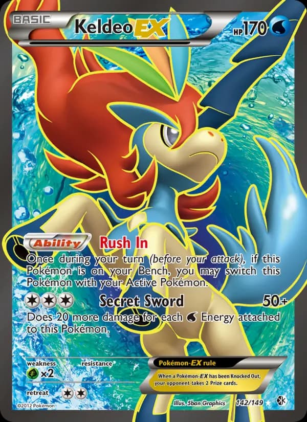 Keldeo-EX #142 — Boundaries Crossed