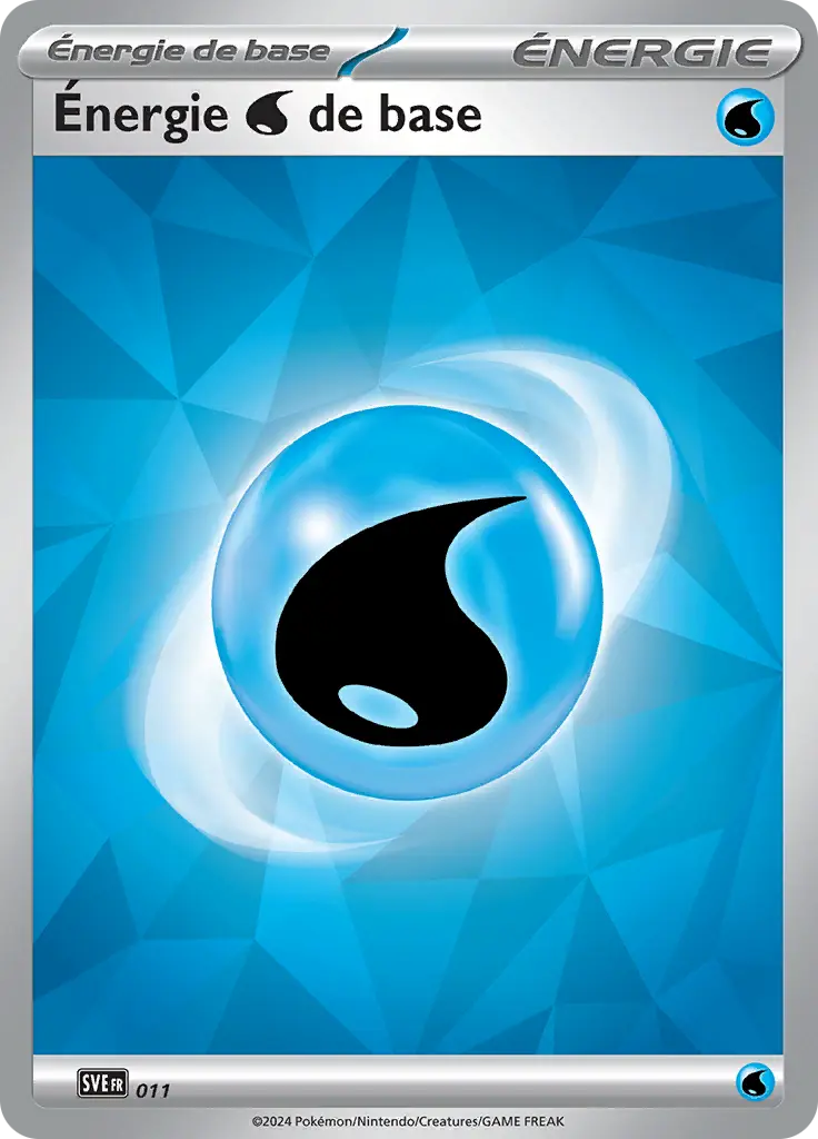 Carte Pokémon Énergie Eau #011 — Énergies Écarlate et Violet