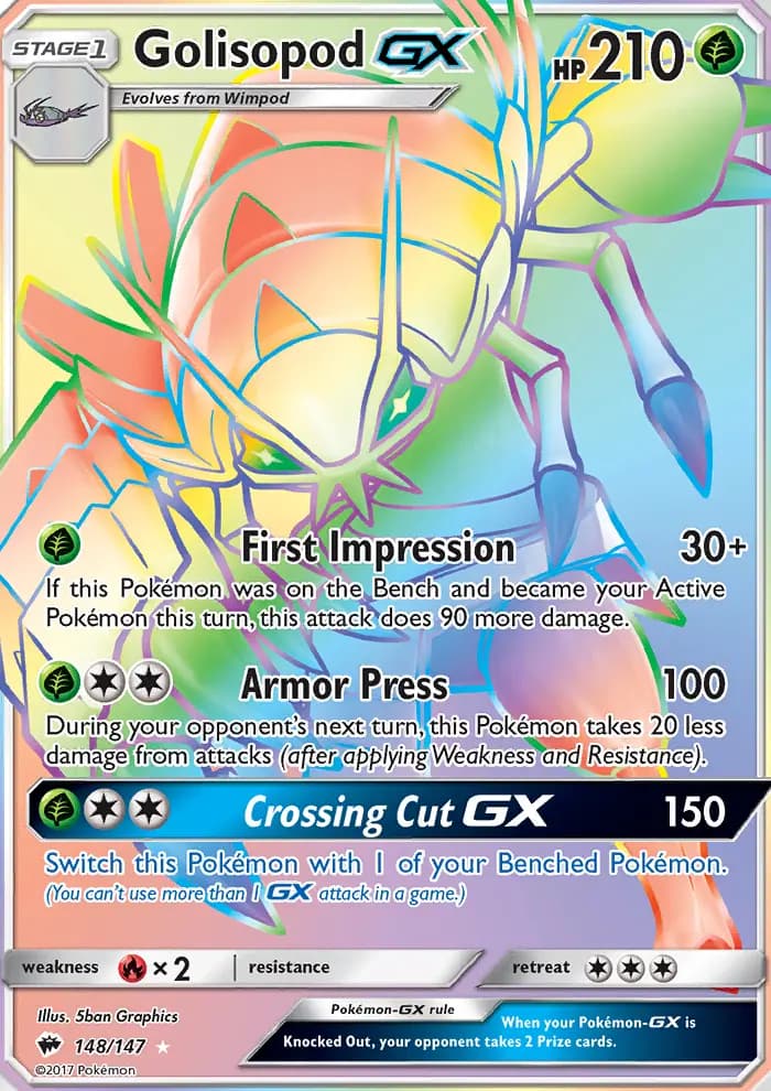 Golisopod GX #148 — Burning Shadows