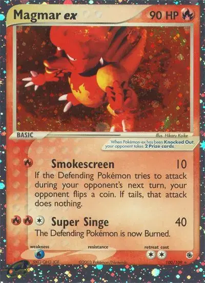 Magmar ex #100 — Ruby & Sapphire