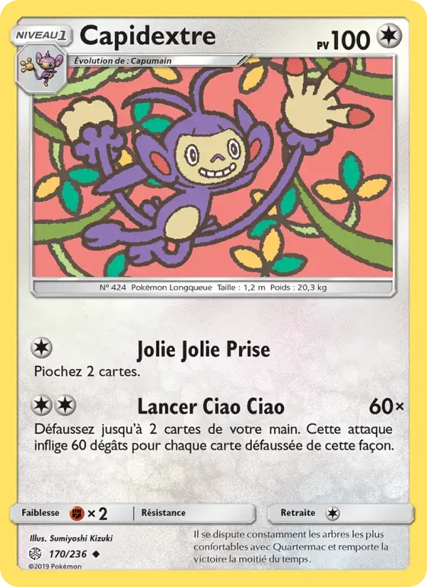 Carte Pokémon Capidextre #170 — Éclipse Cosmique