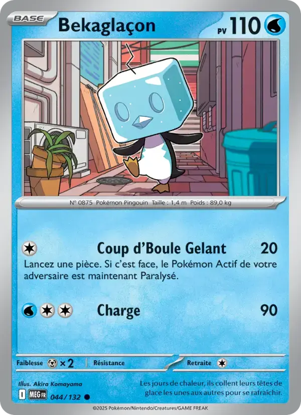 Carte Pokémon Bekaglaçon #044 — Méga-Évolution