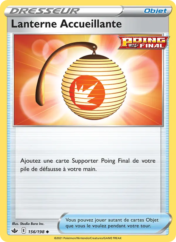 Carte Pokémon Lanterne Accueillante #156 — Règne de Glace