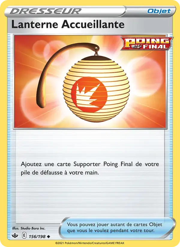 Carte Pokémon Lanterne Accueillante #156 — Règne de Glace