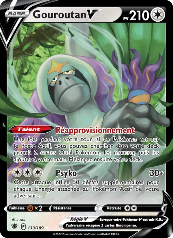 Carte Pokémon Gouroutan V #133 — Astres Radieux