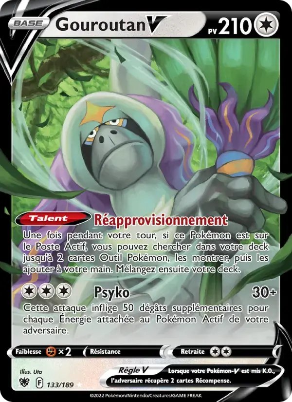 Carte Pokémon Gouroutan V #133 — Astres Radieux