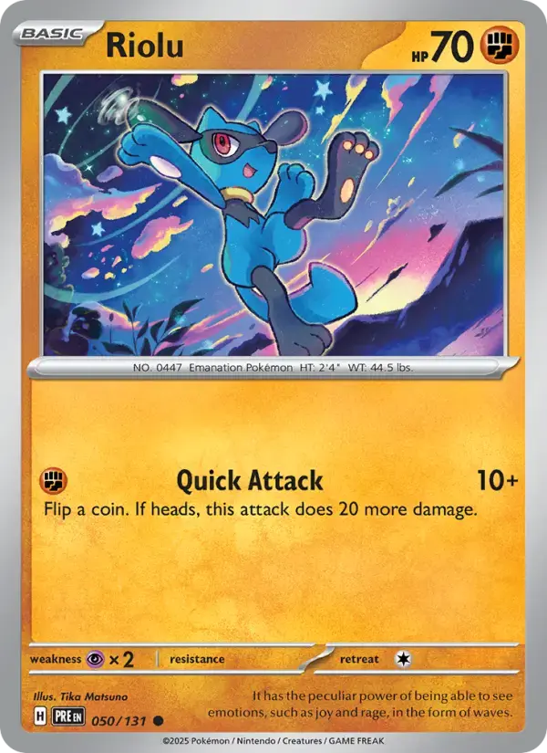 Riolu #050 — Prismatic Evolutions