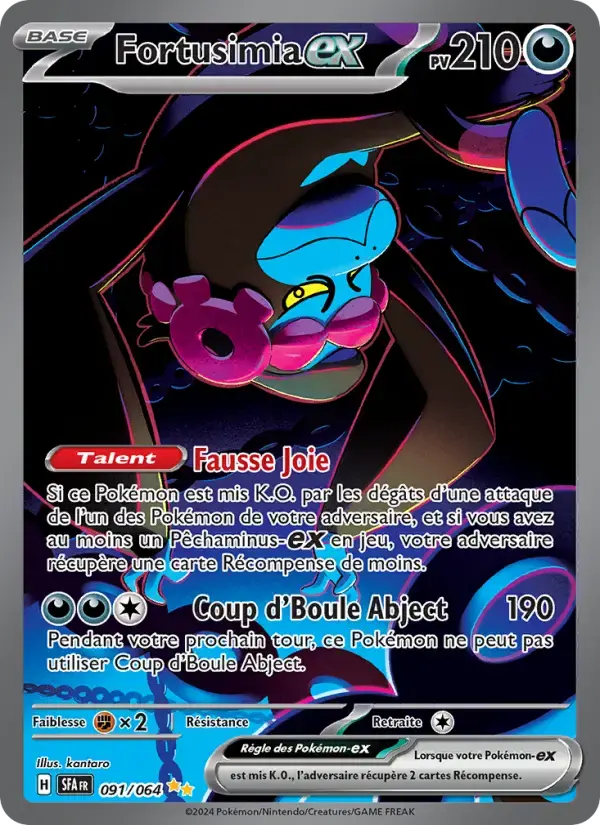 Carte Pokémon Fortusimia-ex #091 — Fable Nébuleuse