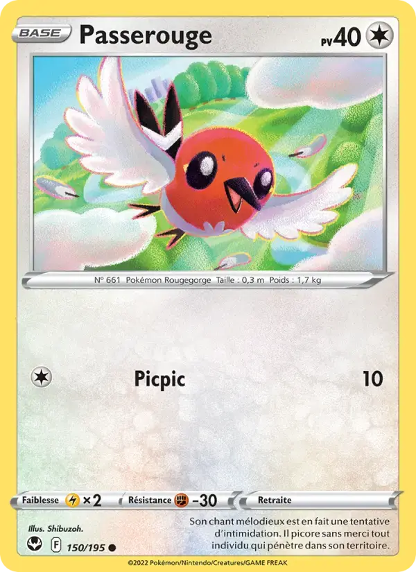 Carte Pokémon Passerouge #150 — Tempête Argentée