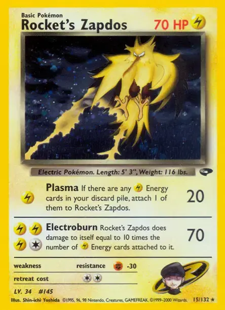 Carte Pokémon Électhor de Rocket #32 — Célébrations