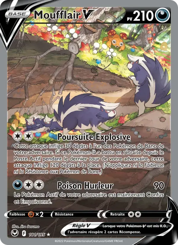 Carte Pokémon Moufflair V #181 — Tempête Argentée