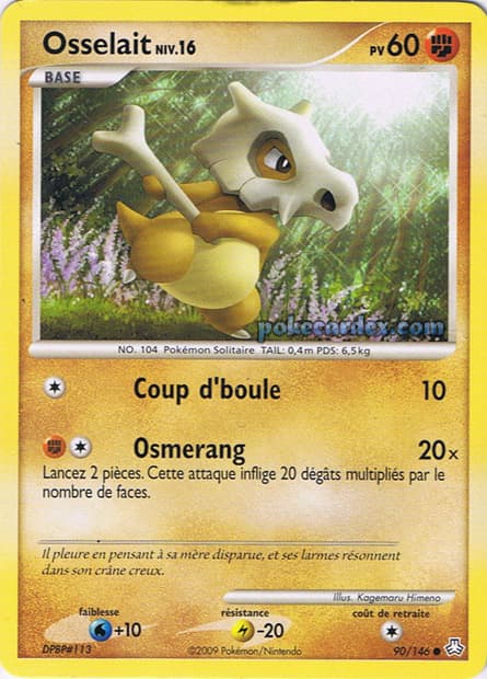 Carte Pokémon Osselait #90 — Éveil des Légendes