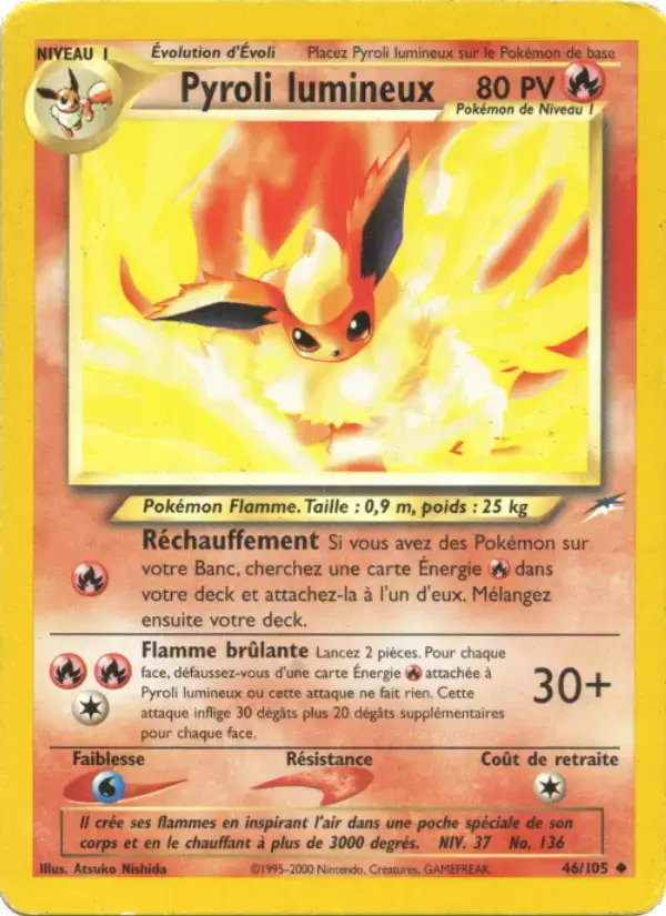 Carte Pokémon Pyroli lumineux #46 — Neo Destiny