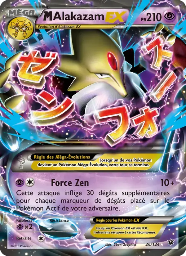 Carte Pokémon M-Alakazam EX #26 — Impact des Destins